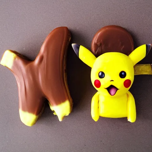 Prompt: fudge made of pikachu