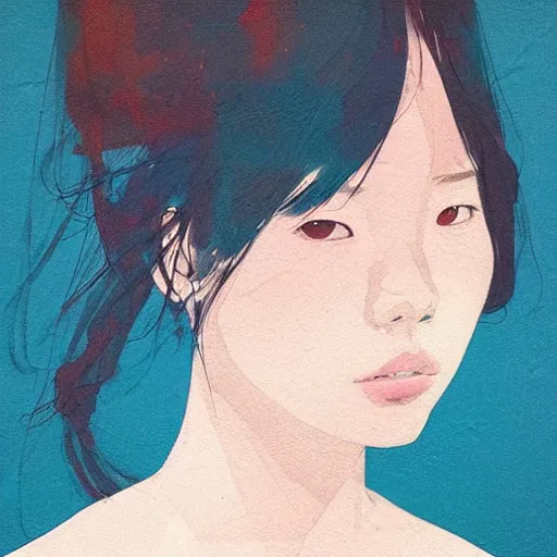 Prompt: Lee Jin-Eun by Conrad Roset and Nicola Samuri, rule of thirds, seductive look, beautiful, masterpiece, refined