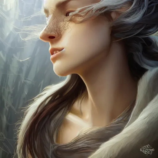 Image similar to winds of winter, au naturel, yellow eyes, hyper detailed, digital art, trending in artstation, cinematic lighting, studio quality, smooth render, unreal engine 5 rendered, octane rendered, concept art, smooth, sharp focus, illustration, art by artgerm and greg rutkowski and alphonse mucha and ian sprigger and wlop and krenz cushart