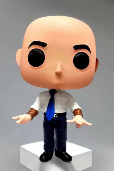 Image similar to “ very very intricate photorealistic jeff bezos funko pop on a white background, detailed studio lighting, award - winning crisp details ”