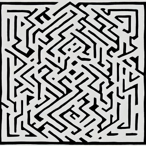 Prompt: labyrinth, mc escher print