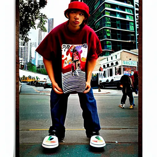 Image similar to y 2 k poster, fisheye photo of skateboard, street wear 2 0 0 0 s y 2 k