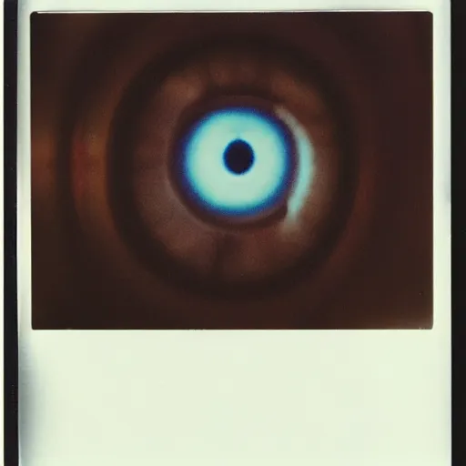 Prompt: polaroid photo of the eye of sauron