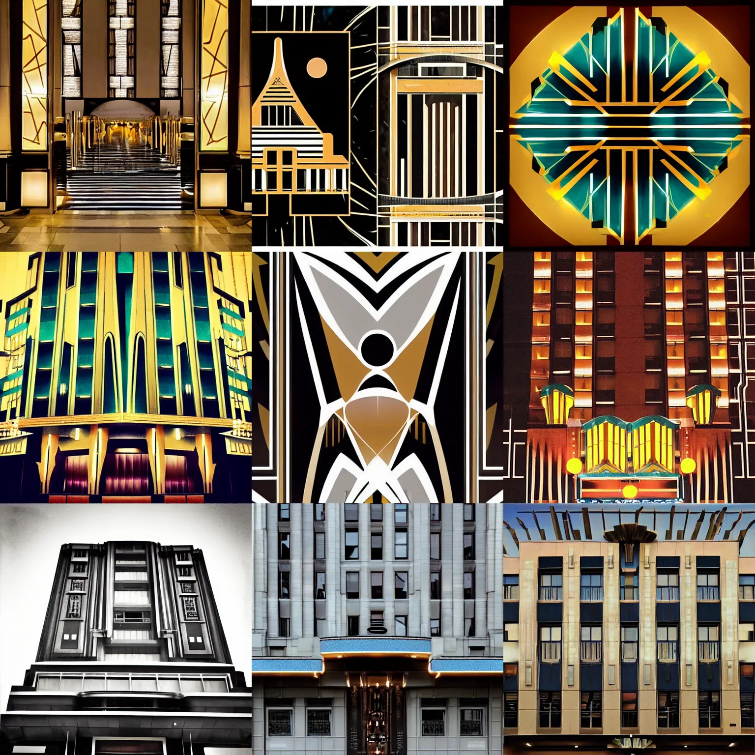 Prompt: 🌃 art deco,