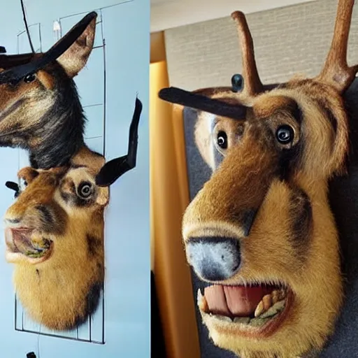 Image similar to goofy taxidermy failure