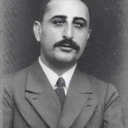 Prompt: Adour Manoukian, Armenian businessman in 1942