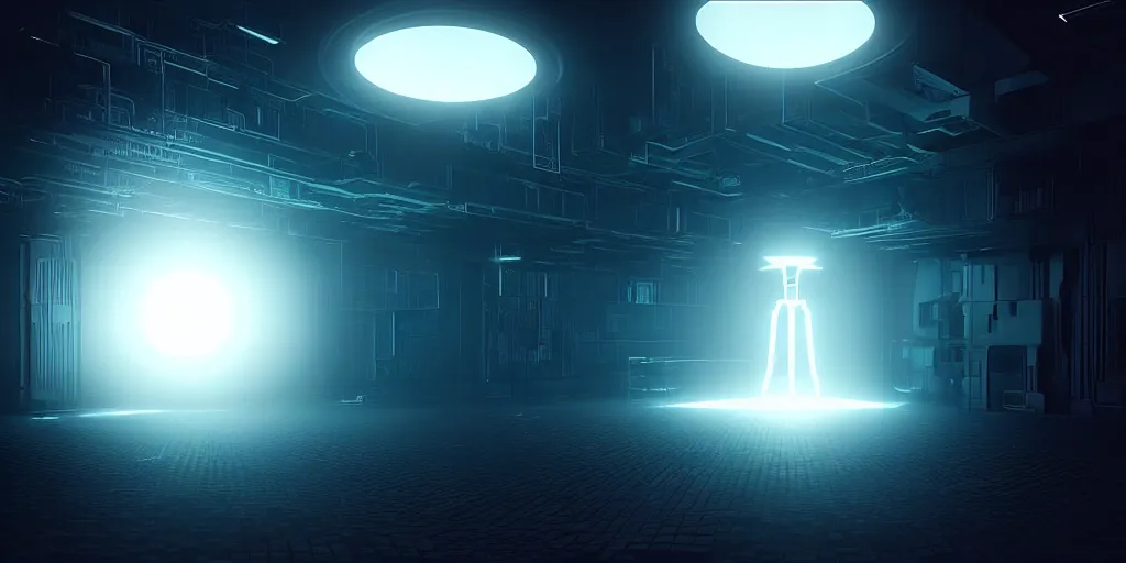 Prompt: “God being created out of machine, dystopian, volumetric light, 8k, unreal engine, by Felix Kahn”