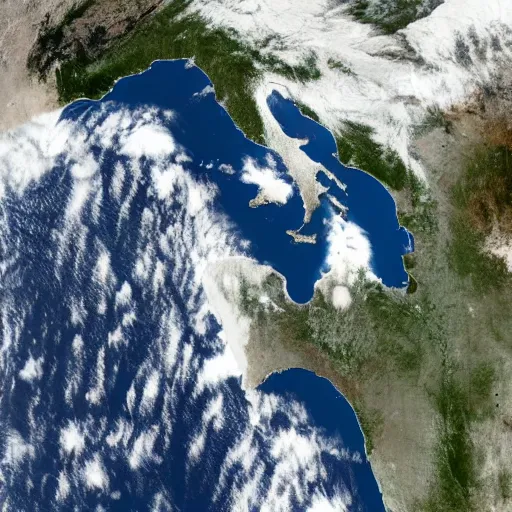 Image similar to satellite image of intense draught