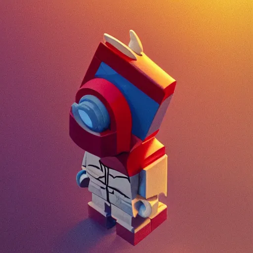 Image similar to lego minionic thor, profile picture, by goro fujita by filip hodas and beeple, realism, sharp details, cinematic, highly detailed, digital, 3 d, realistic colors