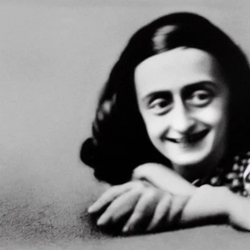 Prompt: anne frank as a potato hiding in a bag