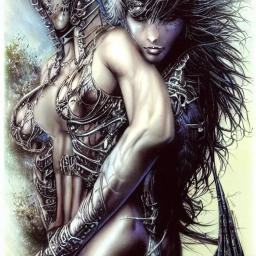 Prompt: giga mega chad, by luis royo, retro fantasy, details,