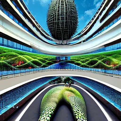 Image similar to monster by vincent callebaut