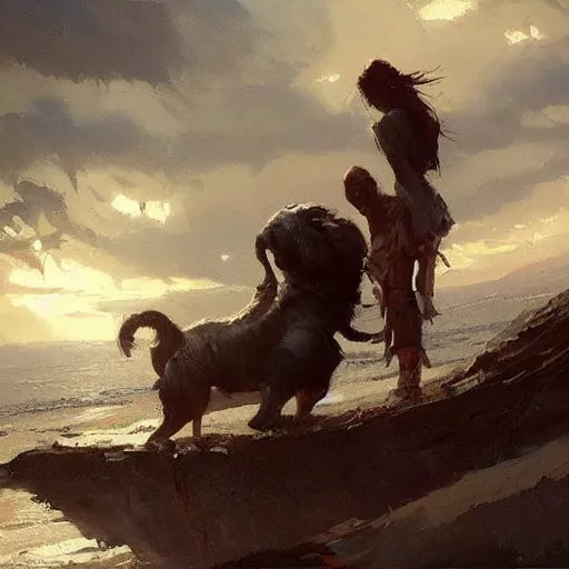 Image similar to , oil painting by greg rutkowski