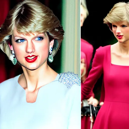 Image similar to taylor swift as princess diana