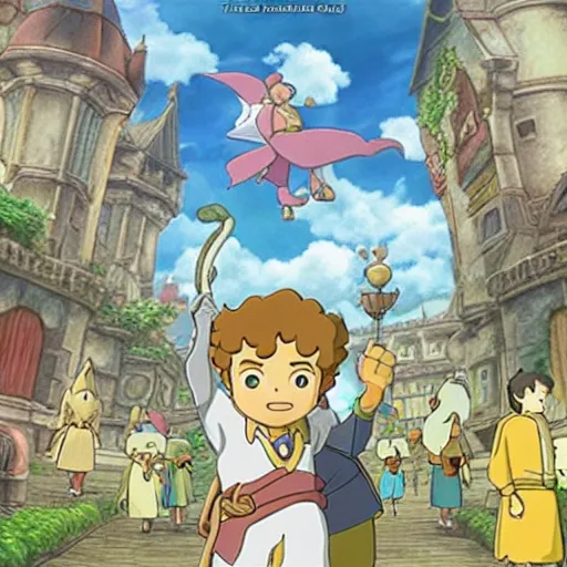 Image similar to ni no kuni in the style of peter jackson