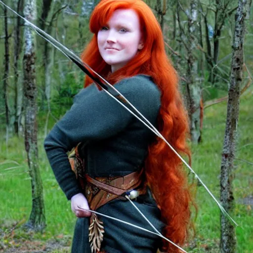 Image similar to a redhead archer