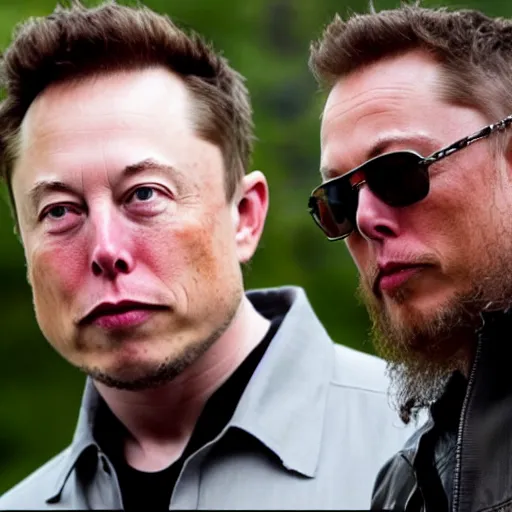 Image similar to Elon Musk in Sons of anarchy very detail4K quality super realistic