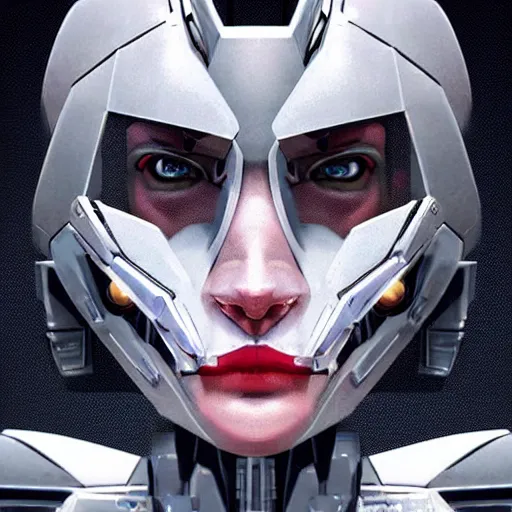 Prompt: symmetry!! a female transformer with full lips, stoic eyes!! very symmetrical face, cybernetic and highly detailed, by steven zavala, by matt tkocz, by shane baxley, transformers cinematic universe, pinterest, deviantart, artstation _ h 7 5 0