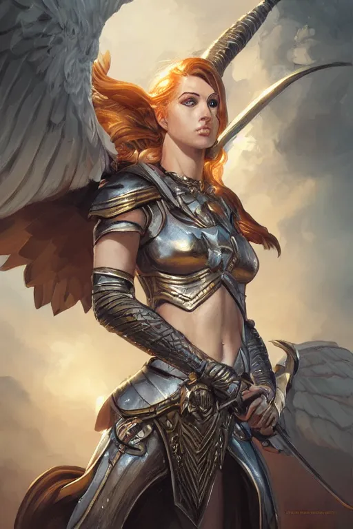 Image similar to amazon valkyrie athena, d & d, fantasy, portrait, highly detailed, headshot, digital painting, trending on artstation, concept art, sharp focus, illustration, art by artgerm and greg rutkowski and magali villeneuve