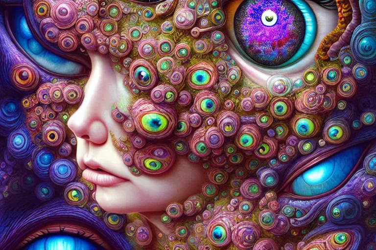 Image similar to art by yoko d'holbachie feat naoto hattori, caitlin hacket and hannah yata featuring archan nair. visionary psychedelic fineart painting. gigapixel resolution. intricate detailed. beautiful dramatic cinematic. in the style of subject zero. hyperrealistic render. dreamy blurry pastel aquarel background.