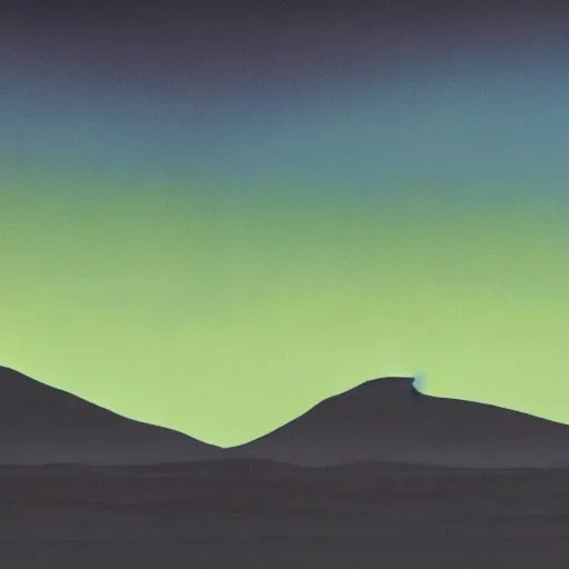 Prompt: alien landscape in the style of edward hoper