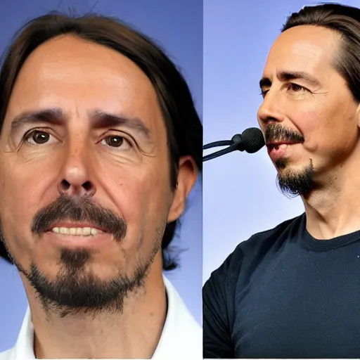 Prompt: pablo iglesias doing the military service