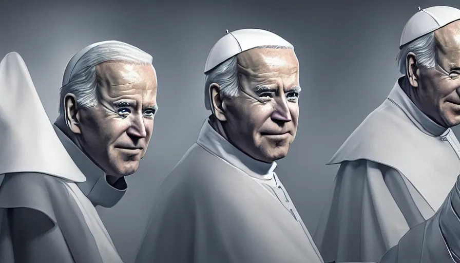 Image similar to joe biden is the pope, hyperdetailed, artstation, cgsociety, 8 k