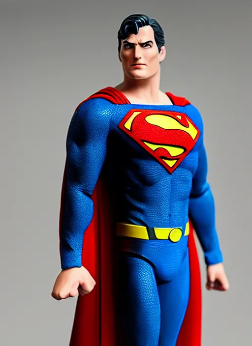 Image similar to Superman toy statue, cinematic, studio light, 8K,