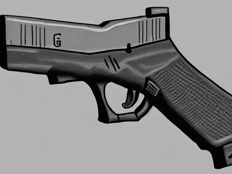 Image similar to glock 1 7, art by adrien roose, furaffinity, extremely detailed, digital painting, concept art, smooth