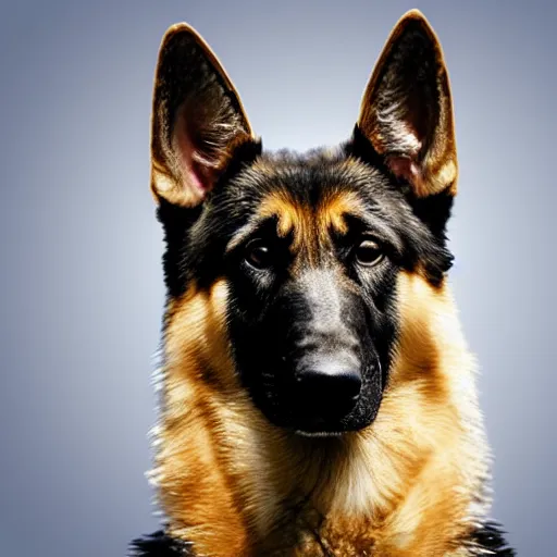 Image similar to German Shepherd with a crown