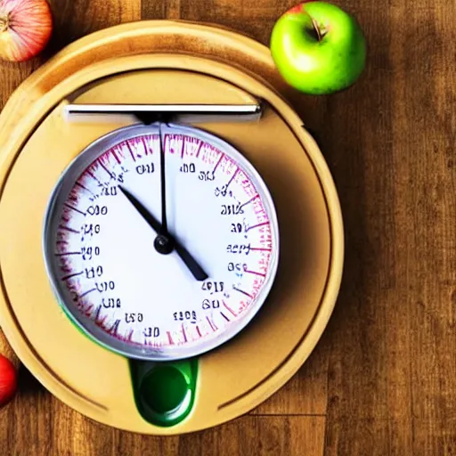 Image similar to weighing scale with one apple in one side and one onion in the other