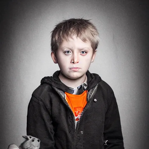 Image similar to portrait of a small boy by antti karppinen