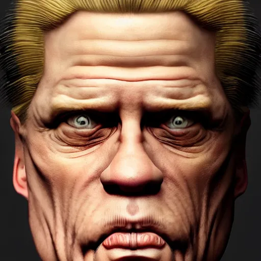 Prompt: the lovechild of john cena ron perlman steve buscemi and christopher walken, realistic, hyperrealistic, 8 k resolution, hd quality, very detailed, highly detailed, intricate details, real life, real world, trending on artstation, 7 0 s photo