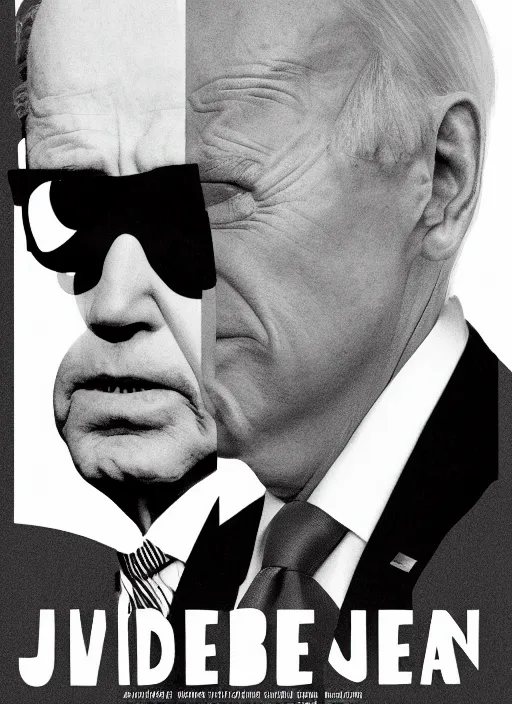 Image similar to biden ( 2 0 2 3 ), steve buscemi portrays united states president joe biden, buscemi, minimalist movie poster, theatrical poster, character actor, fan art, digital art, trending on artstation