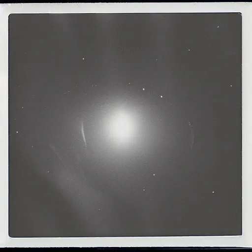 Image similar to inside of black hole, polaroid