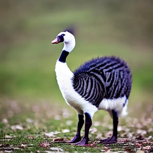 Image similar to a goose - cat - hybrid, animal photography