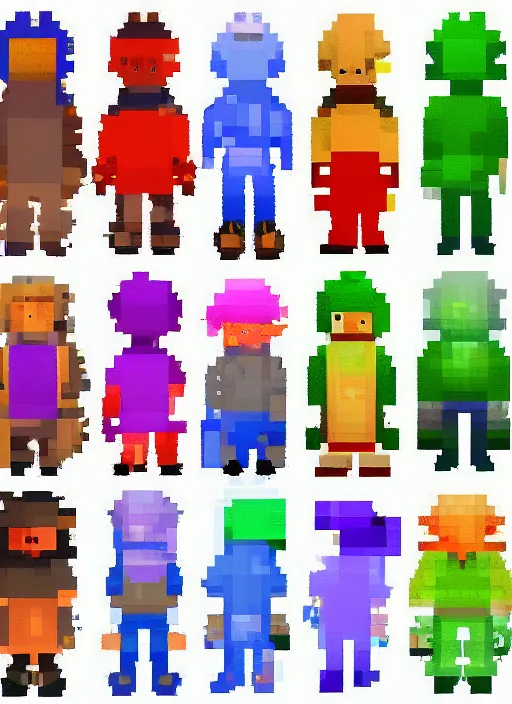 Prompt: walking sprite sheet