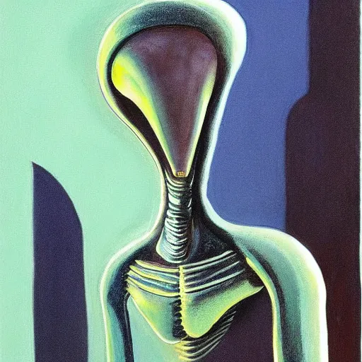 Image similar to alien by wayne thiebaud