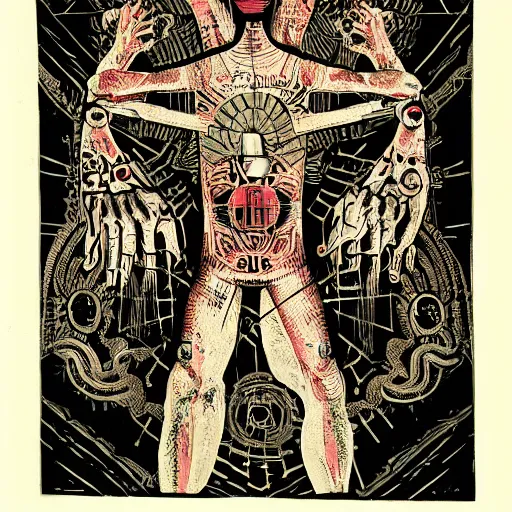 Prompt: dark psyche introspection by ravi zupa