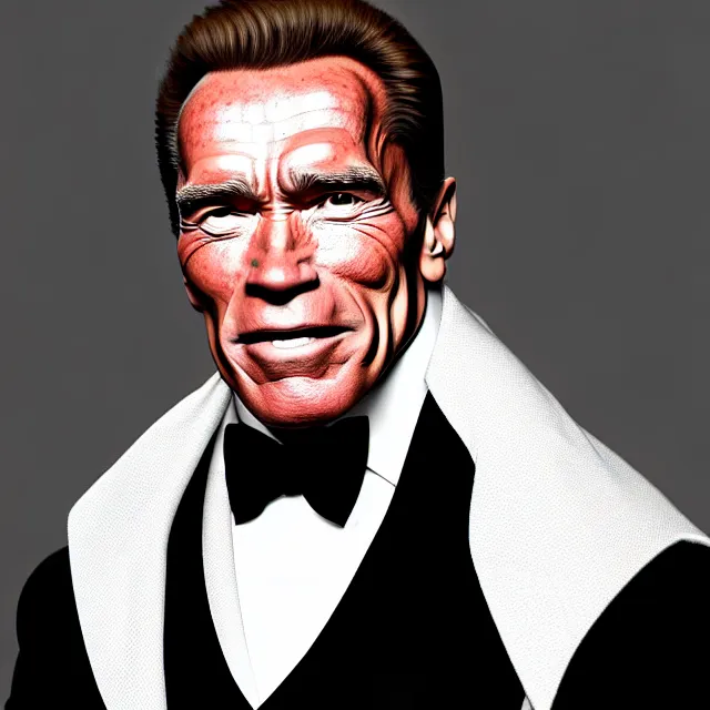 Prompt: epic professional digital portrait art of Arnold Schwarzenegger wearing 17th century music conductor clothing and wearing a large white British solicitor’s wig, ,best on artstation, cgsociety, wlop, Behance, pixiv, astonishing, impressive, outstanding, epic, cinematic, stunning, gorgeous, much detail, much wow, masterpiece.