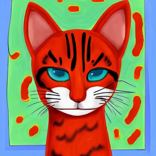 Prompt: a cat made out of hot dogs, surreal, deviantart