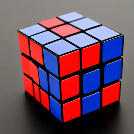 Prompt: a rubix cube made of dark matter