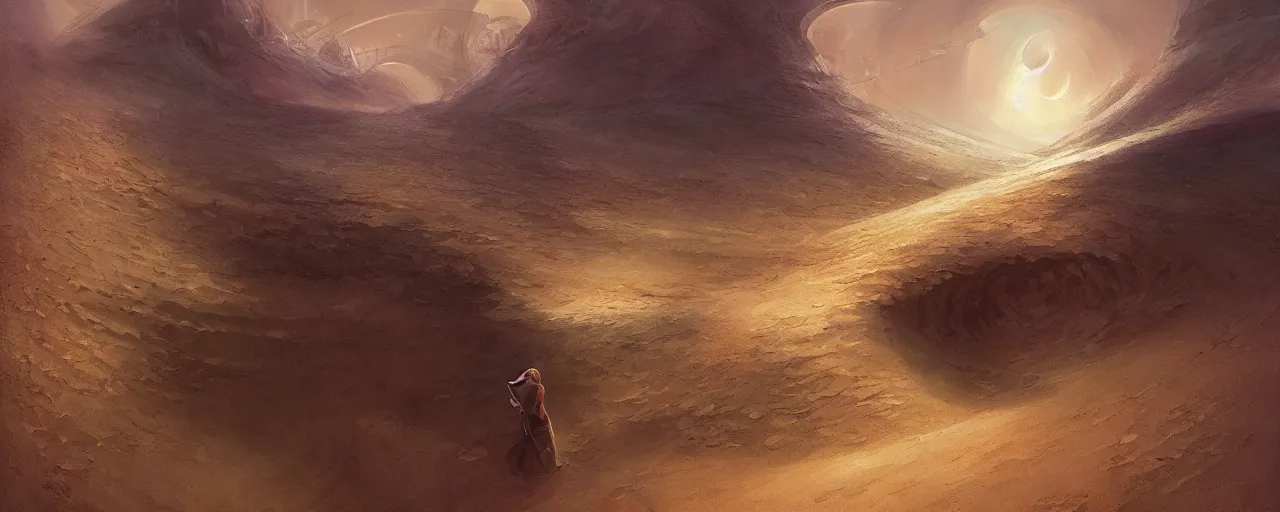 Prompt: Dune by Marc Simonetti