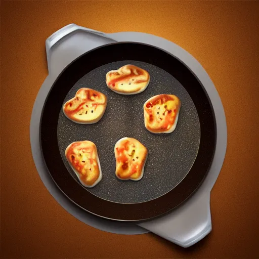 Prompt: a pan on an oven, the universe is fried on the pan, illustration, digital art, trending on artstation