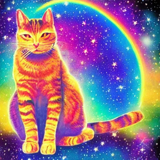 Image similar to rainbow cosmic cat