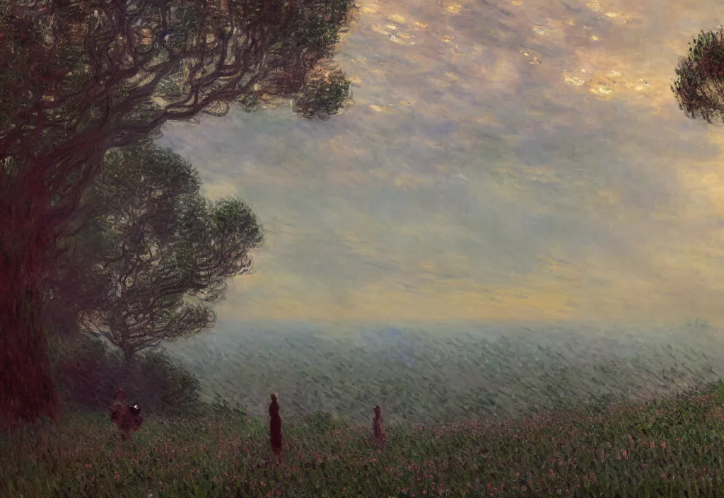 Prompt: A beautiful moment, by Greg Rutkowski and Claude Monet, hyper detailed, 8k