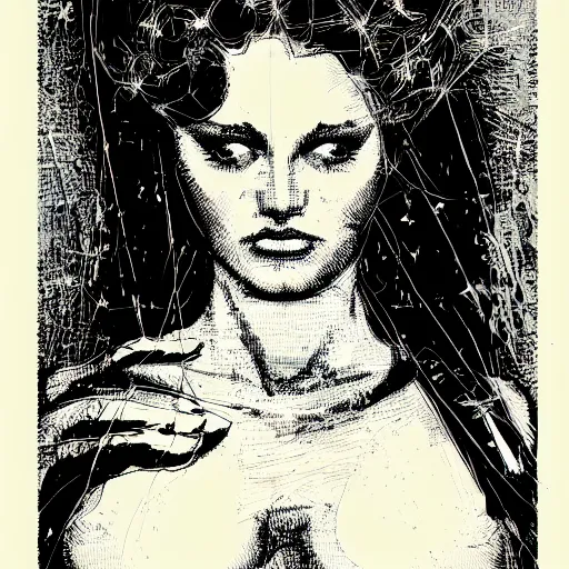 Image similar to mandelbulb portrait of a beautiful woman by liepke and apollonia saintclair