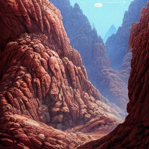 Prompt: data scientist receives model artifacts on mount sinai, biblical, dramatic, insanely detailed, by dan mumford, yusuke murata, makoto shinkai, ross tran, intricate detail, cinematic, 8 k, featured on artstation, pixiv