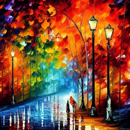 Image similar to “the end of the world, style of Leonid afremov”