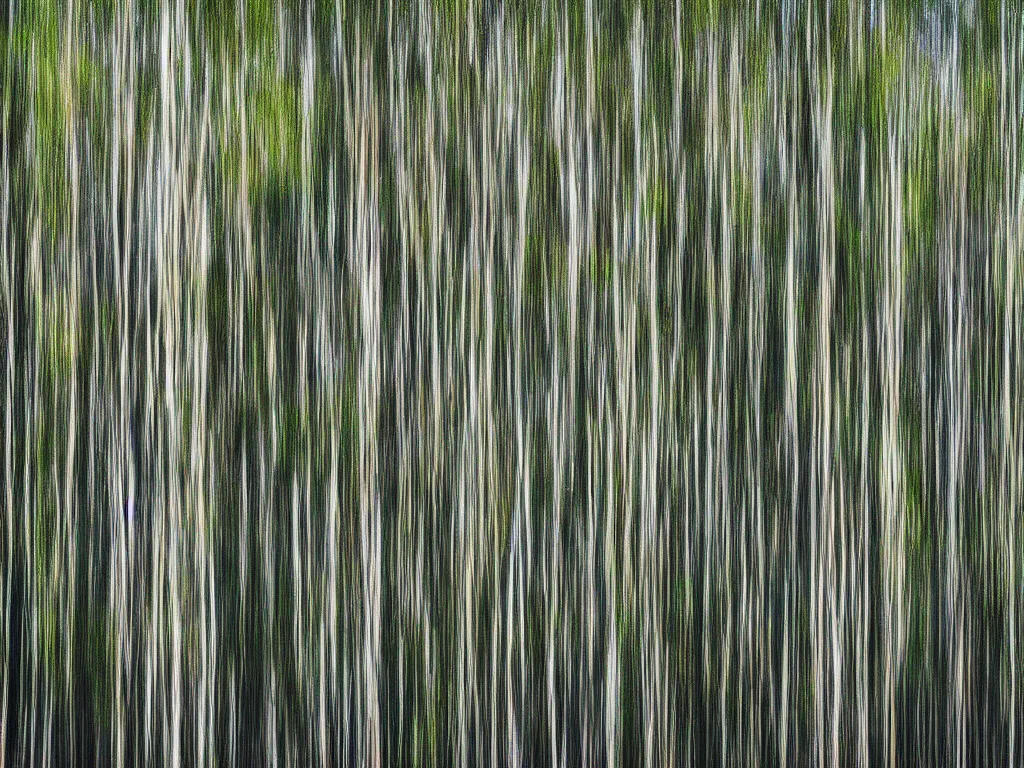 Prompt: long exposure photograph of eucalyptus trees, strong wind, by gursky, sony ar 7 ii,